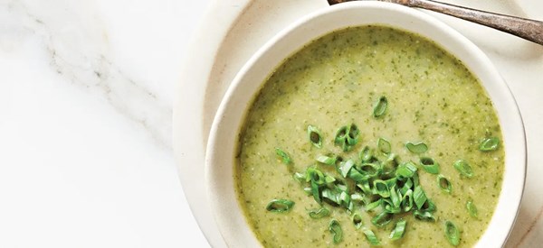 Creamy green soup