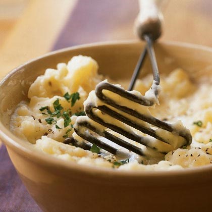 Creamy herbed mashed potatoes