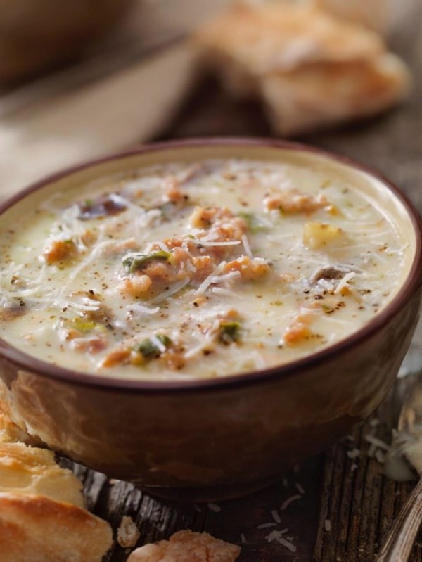 Creamy Italian sausage and potato soup