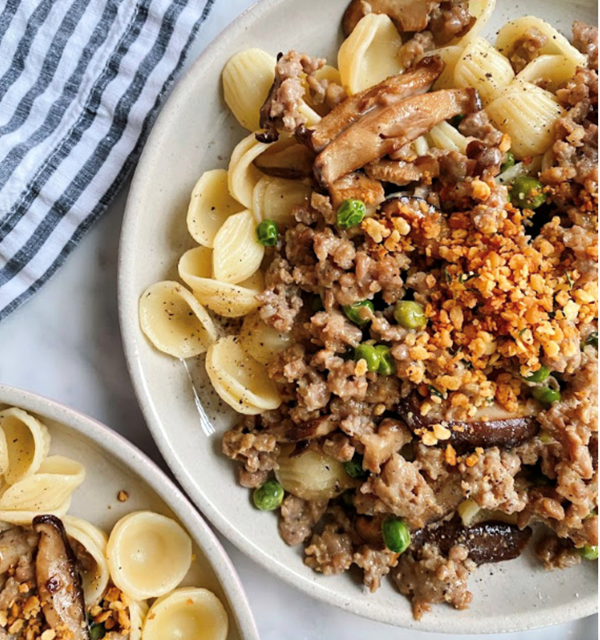 Creamy Italian sausage pasta