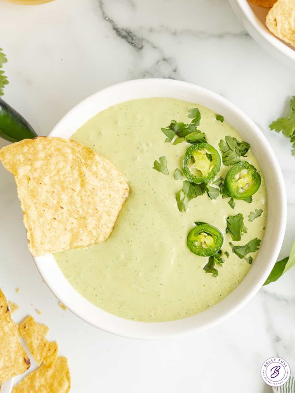 Creamy jalapeño dip