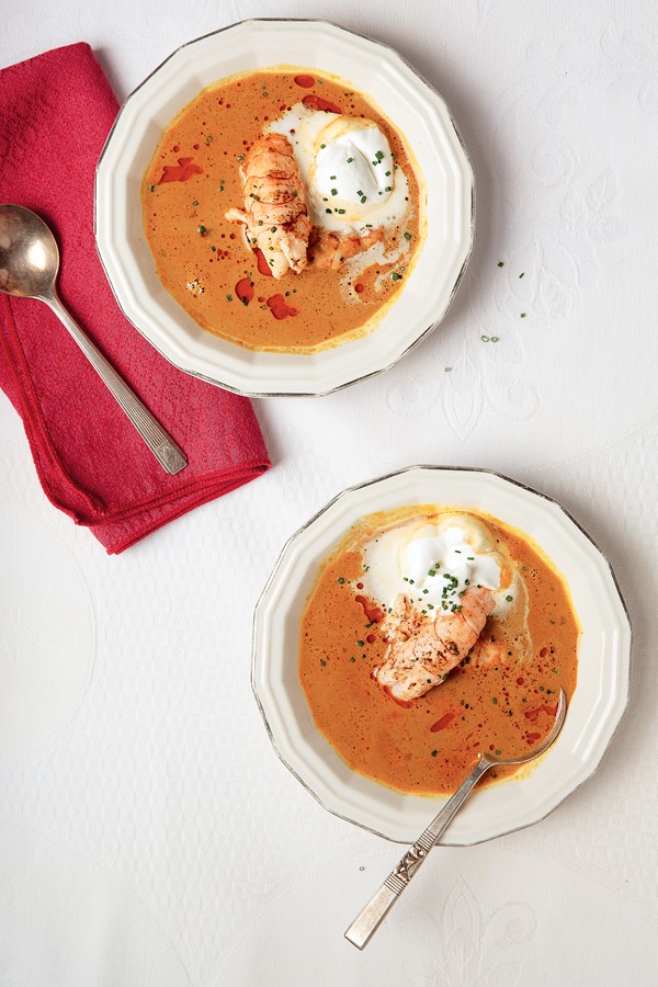 Creamy langoustine soup (Humarsúpa)