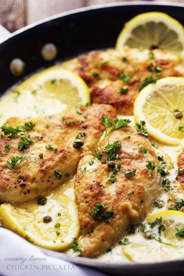 Creamy lemon chicken piccata