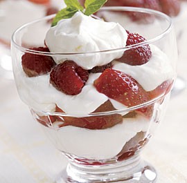 Creamy lemon parfait