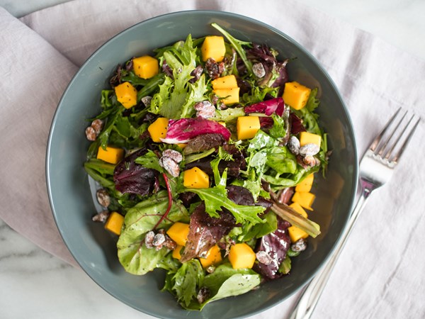 Creamy lemon poppy seed dressing