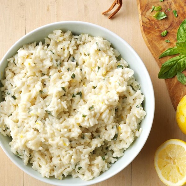 Creamy lemon rice