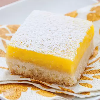 Creamy lemon squares