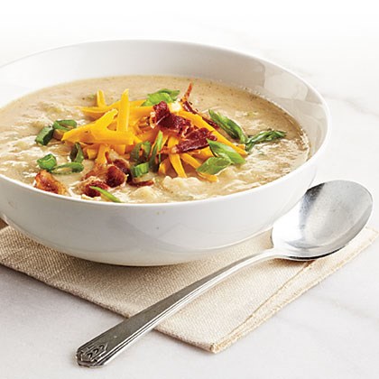 Creamy, light potato soup