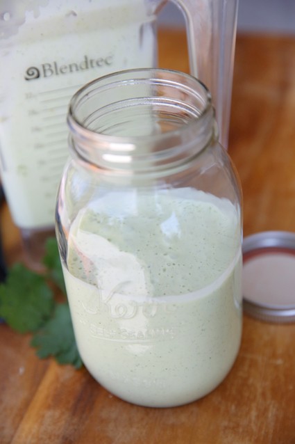 Creamy lime-cilantro dressing