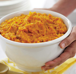 Creamy mashed sweet potatoes