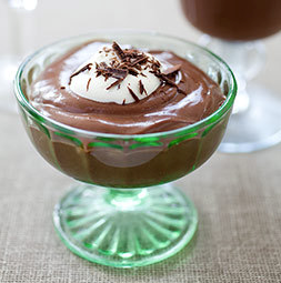 Creamy Mexican chocolate pudding