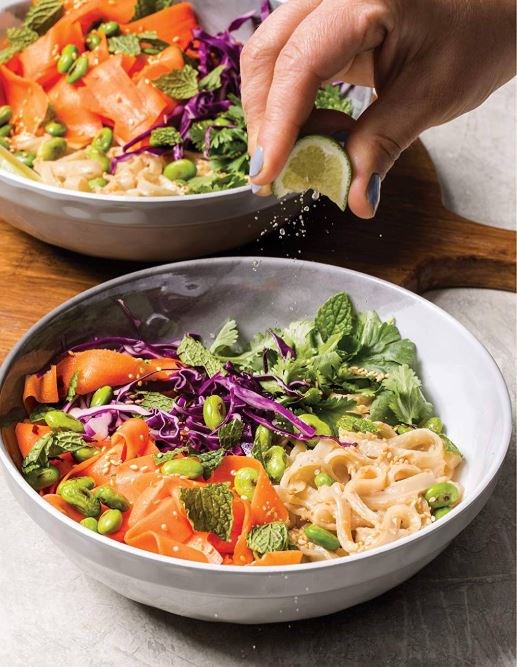 Creamy miso-ginger noodle bowl