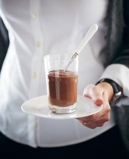 Creamy mocha pudding