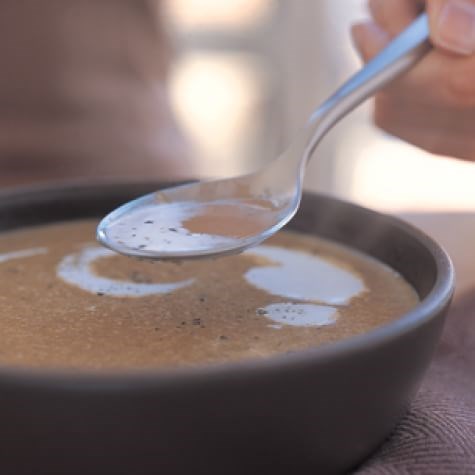 Creamy mushroom bisque