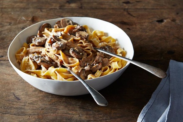 Creamy mushroom pasta