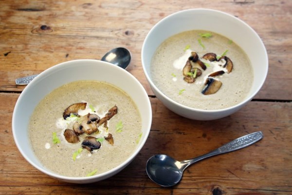 Creamy mushroom soup