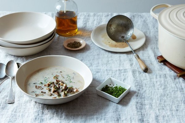 Creamy mushroom soup