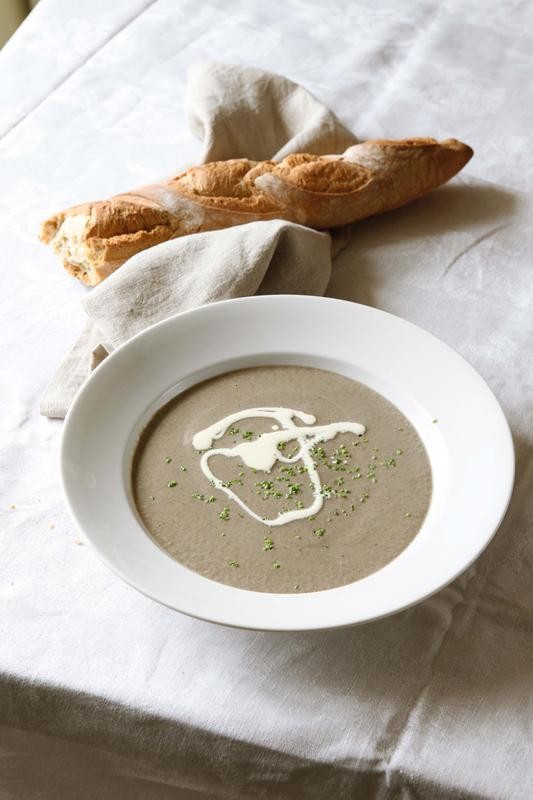 Creamy mushroom soup