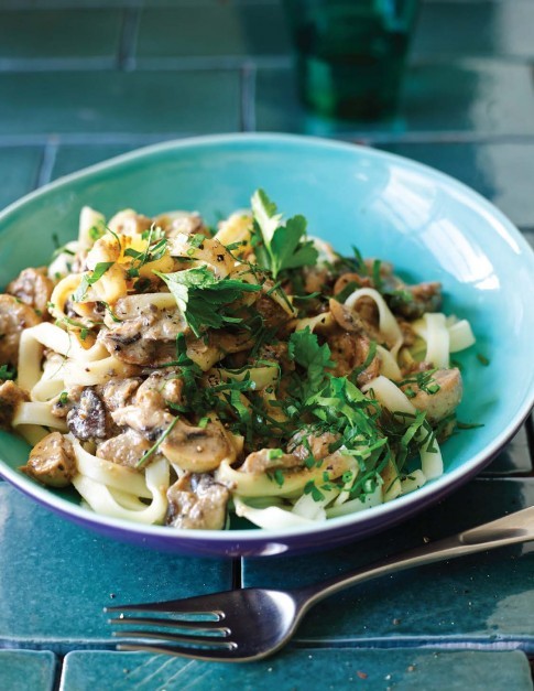 Creamy mushroom Stroganoff