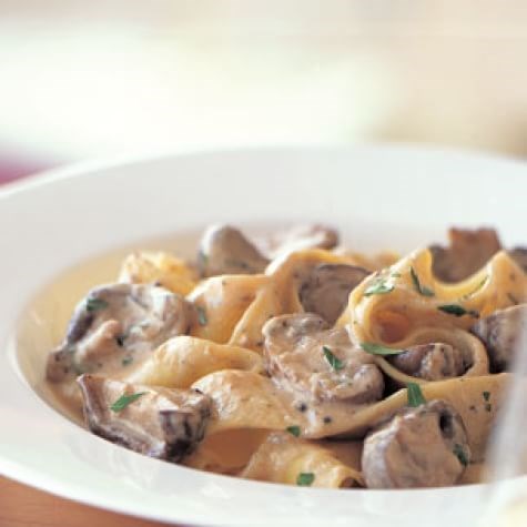 Creamy mushroom stroganoff