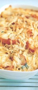 Creamy mustard potato gratin