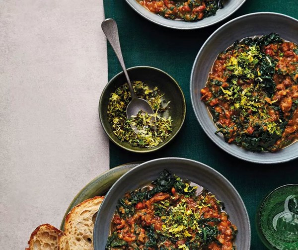 Creamy 'nduja carlin peas