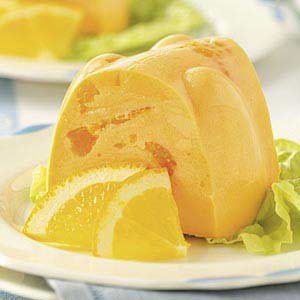 Creamy orange gelatin