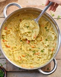 Creamy pasta soup