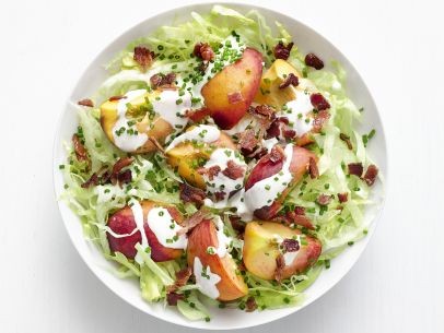 Creamy peach salad