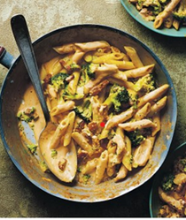 Creamy penne with broccoli & bacon
