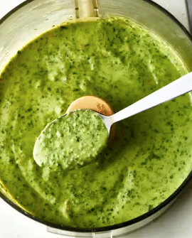 Creamy pesto sauce