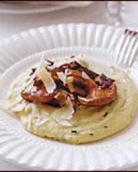 Creamy polenta with wild mushroom ragout