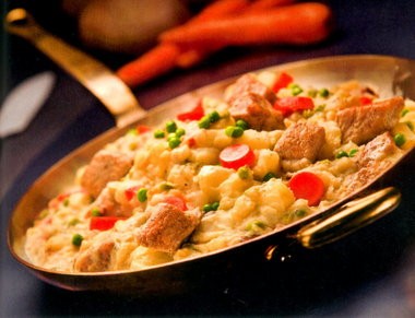 Creamy pork hash