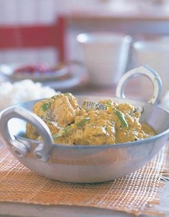 Creamy prawn curry