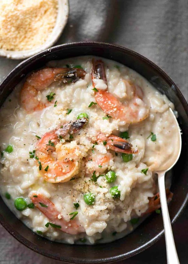 Creamy prawn (shrimp) risotto