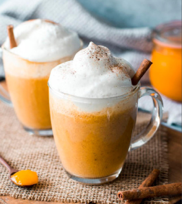 Creamy pumpkin latte