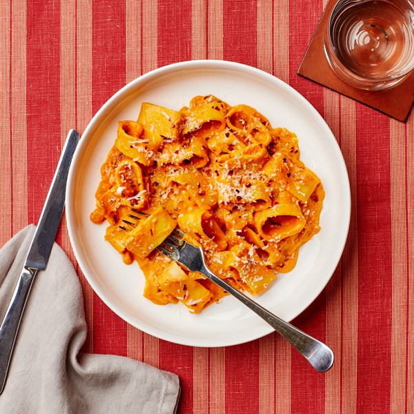 Creamy pumpkin pasta 