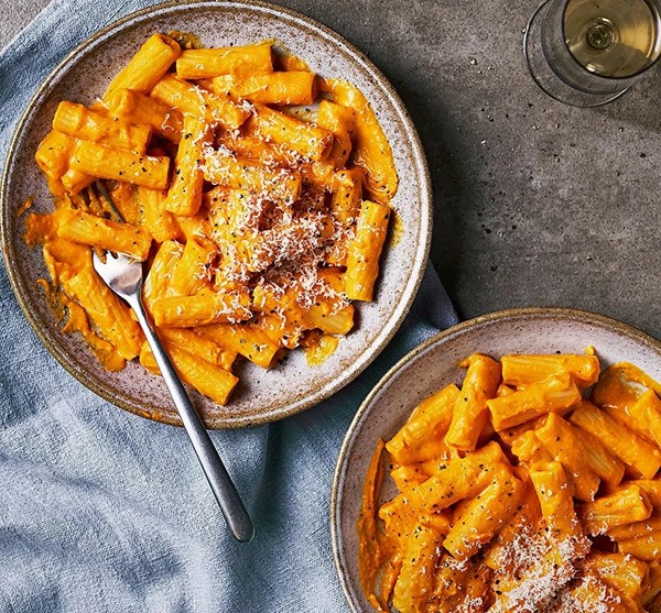 Creamy pumpkin pasta