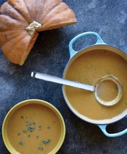 Creamy pumpkin soup