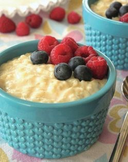 Creamy rice pudding
