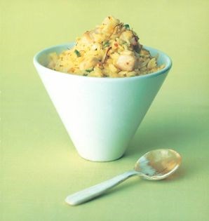 Creamy saffron chicken