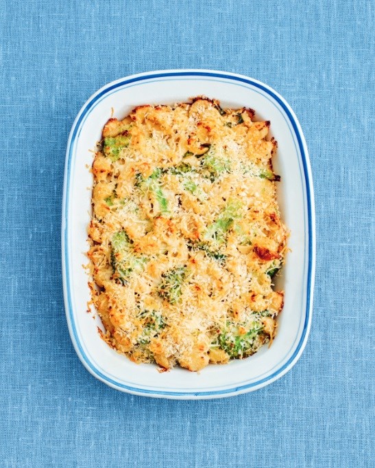 Creamy salmon conchiglie bake