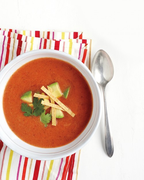 Creamy salsa soup