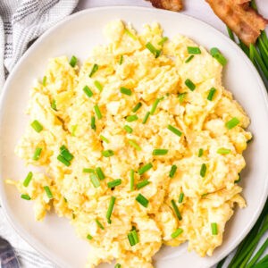 Creamy scrambled eggs
