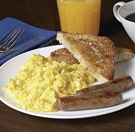 Creamy scrambled eggs