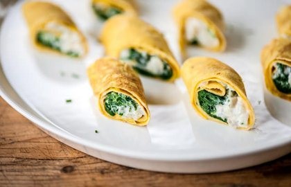 Creamy smoked haddock omelette wrap