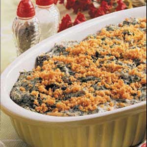 Creamy spinach bake 