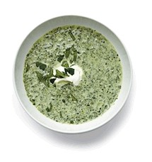Creamy spinach soup