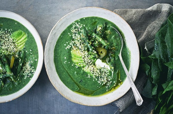 Creamy spinach soup