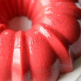 Creamy strawberry Jello mold